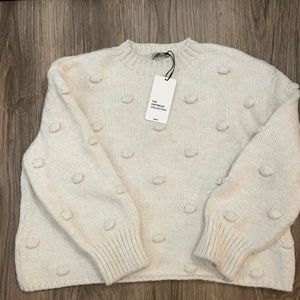 Zara Knit White Sweater